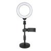 cheap price Round Base Desktop Mount + 6.2 inch 3 Modes USB Dimmable LED Ring Video Light fill lamp