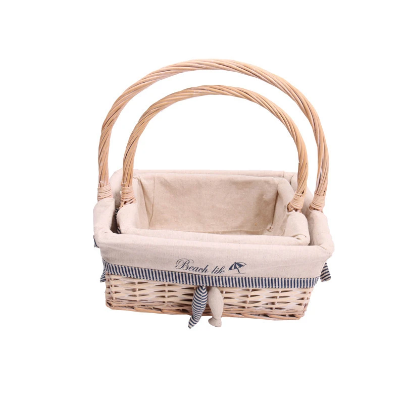 Cheap sale decorative hand-woven wicker baskets for gift use