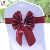cheap satin chair sash bow chair back covers for wedding envent party