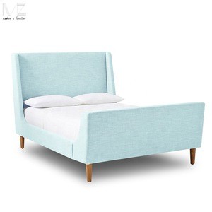 Cheap simple design bedroom furniture set single beds modern