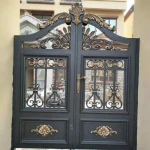 cheap wrought iron fence / aluminum fence / steel fence gate