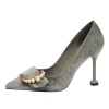 Cheapest factory price women high heels stiletto women&#39; s job shoes