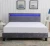 Import Cheapest velvet fabric bed with LED beside headboard from China