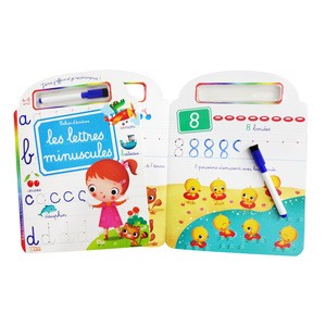 Child ABC&amp;123 Learning and Writing Teaching Book , Fashionable Cheapest Children Book with Accessories
