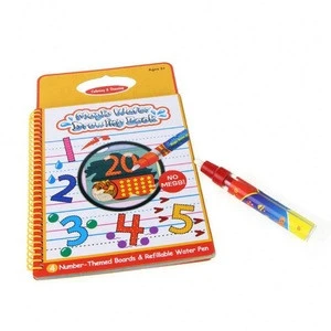 Children Education Drawing Toy 6 Colors Magic Water Drawing Book