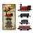 Import Children Restoring Ancient Ways Vintage Steam Train Pull Back Vehicle Plastic Metal Toy Diecast Model Train from China