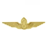 China custom design metal aircraft pilot wings  lapel pin badge for airline cap and uniform