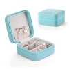 China Fashion Portable Pu Jewelry Storage Bag Faux Leather Mini Travel Jewelry Case Organizer Custom Jewelry Box For Travel