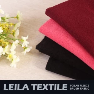 China supplier wholesale 100 polyester knitting custom dyed polar fleece fabric