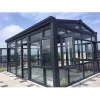 China wholesale garden sun houses glass garden room with sliding glass door lock