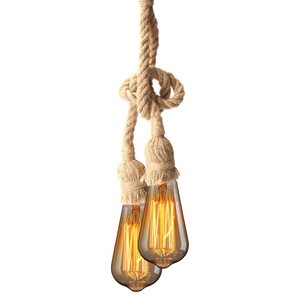 China wholesale Hemp rope chandelier light