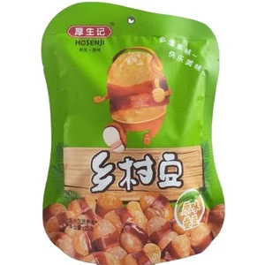 chinese delicious fried fava beans with belt snack food original flavor 75g plastic bag packing OEM provide