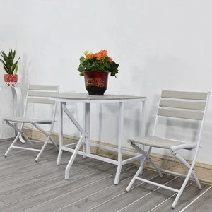Chinese Manufacturer 2018 Outdoor Furniture 3 Piece Coffee 3Pcs Garden Chair Set