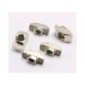 Chinese standard t-slot nut m4 m5 m6 m8 for aluminum profile T slot nut drop in hammer head