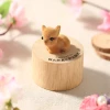 Christmas birthday gift material wooden wind up mechanical yunsheng music box