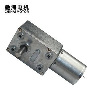 CHW-GW4632-370 DC6V 12V  low speed high torque 90 degree right angle worm gear DC geared motor for robot education
