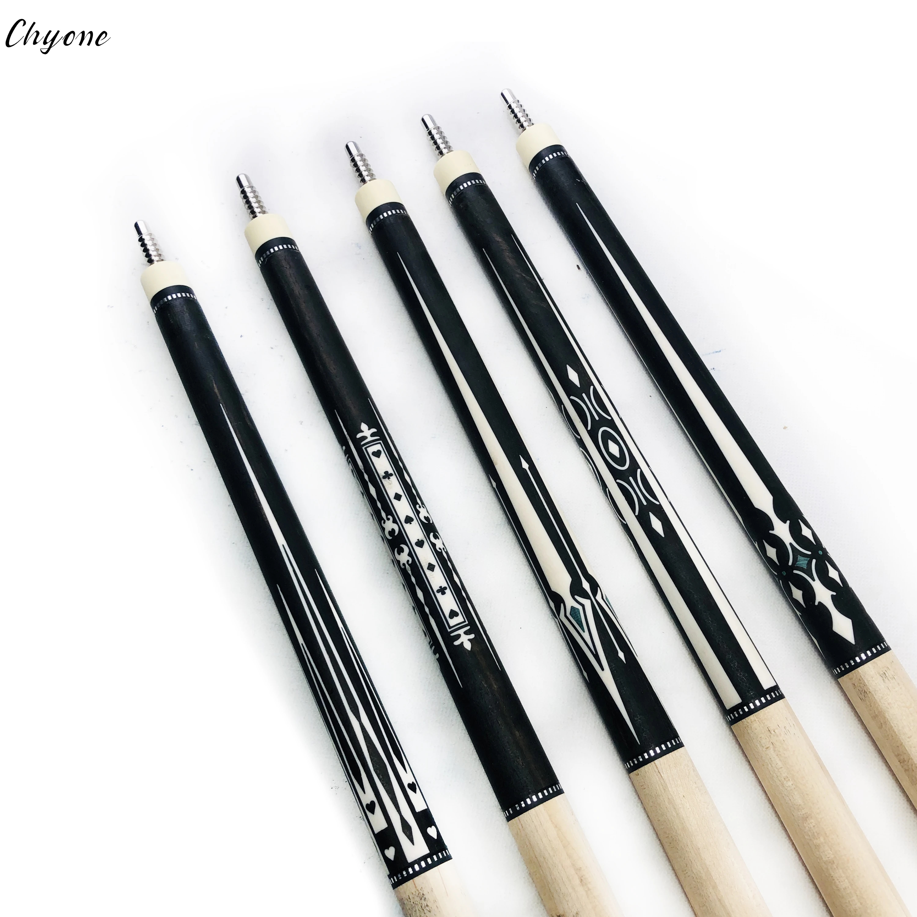 Chyone custom half-finished inlay pool cue radial joint square core butt spliced carom cue billiard cue stick