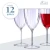 Import CLASSIC STEMWARE DISPOSABLE PLASTIC WINE GLASSES | Reusable Wine Cups | Includes 12 goblets from USA
