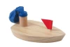 Classic Wooden Balloon Powered Boat Toy