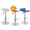 Clear Acrylic Bar Stool Modern Design Pink Bar Stools Furniture Adjustable with Footrest Metal Base