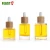 Import Clear Glass Personal Skincare Bottles 15ml Luxury Perfume Bottle Essential Oil Bottle with Dropper with Bamboo Screw Lid from China