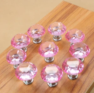 Colorful Crystal Glass Knob and Handles for Furniture
