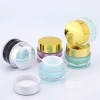 Colorful Double Wall PS Plastic Transparent Face Cream Jar
