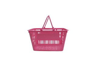 colorful plastic supermarket basket