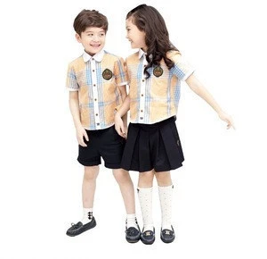 Comfortable 100% Cotton Boys And Girls Primary School Uniform Samples