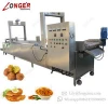 Commercial Automatic Gas Electric Onion Peanut Potato Chips Frying Machine Continuous Deep Fryer With Oil Filter