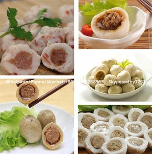 Commercial automatic stuffed fishball maker meat ball fish ball rolling making processing forming machinery