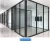 Import Commercial double glass Korea aluminum office partition with louver glass wall partition from China