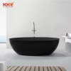 Concrete grey stone solid surface marble vintage bathtub