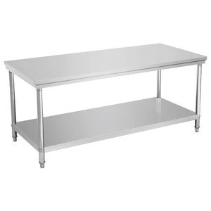 CosBao 2 layers with under shelf restaurant kitchen stainless steel working table BN-W11