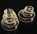 Crystal Clear Borosilicate Glass Petri Dish, 90mm