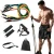 Import custom 11 Pcs fitness long resistant Exercise band Latex Resistance Bands Set from China