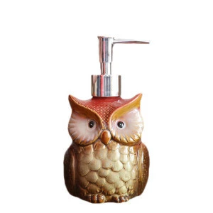 custom ceramic owl shape liquid soap dispensers pump dispenser for liquid soap