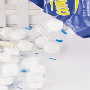 Custom Coin Capsule Disposable Cotton Pressed Face Tissue Hand Paper Wipe Super Magic Tablet Compressed Towel