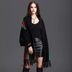 Custom colors women spring winter warm wool blended knitted shawls