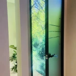 Custom design 10 mm frameless single sliding glass shower doors