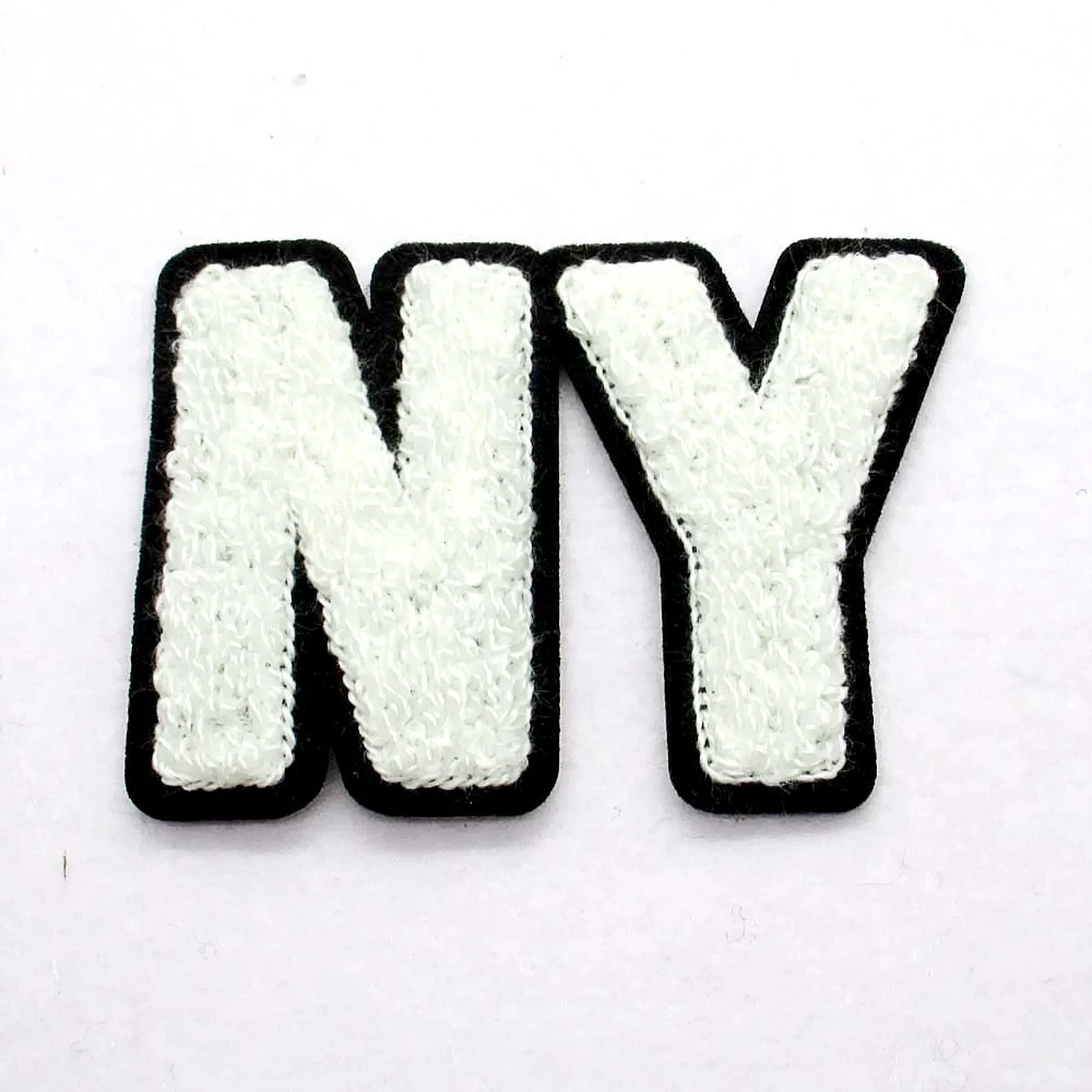 Custom Embroidered Patch,letters NY chenille patches