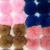 Import Custom fashion colorful rainbow faux fox fur heart pom pom for key chain 18cm from China