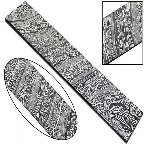 CUSTOM HAND MADE DAMASCUS BILLET BAR WITH TWIST PATTERN FOR MAKING THE BEST QUALITY KNIFE