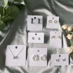 Custom Logo Jewelry Display Holder PVC Paperboard Packaging Earring Card