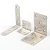 Import Custom Made Right Angle Galvanized Shelf Support For Steel Cabinet Bracket 60x60 from China