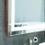 Import Custom Made Square Anti-fog Touch Screen aluminum Framed bath led mirror bathroom from China