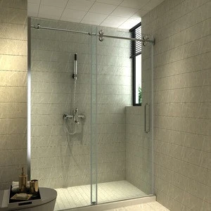 Custom Made Tempered Glass Shower Door hotel luxury simple shower room