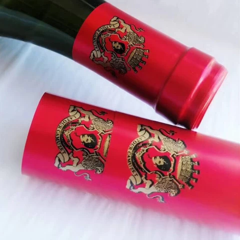Custom packaging wine bottle caps with PVC cover sealing tape