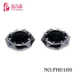 custom plastic container octagon empty compact powder case with mirror