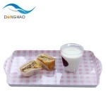 custom print melamine food serving tray